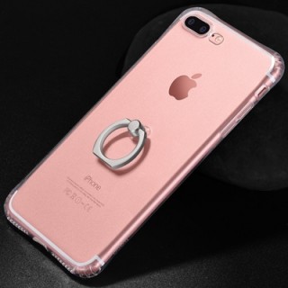 Transparent Soft TPU Iphone Shell with Ring Brackets