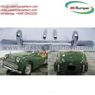 Triumph TR3A (1957-1962) bumpers by stainless steel  NEW