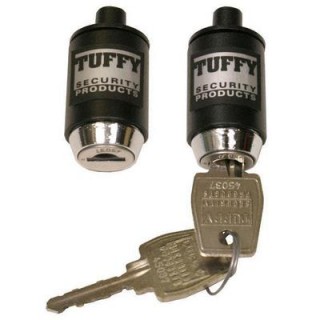 Tuffy Security Door Hinge Lockers for Full or Half Doors in Black (Black) - 165-01
