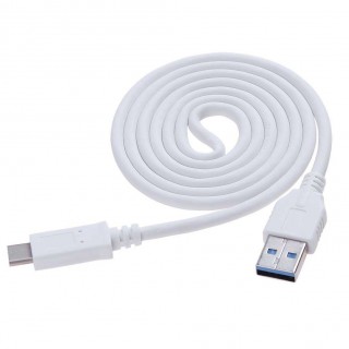 USB3.1 Type-C to USB3.0 PVC Charging Data Cable Wire for Android(White)(1m)