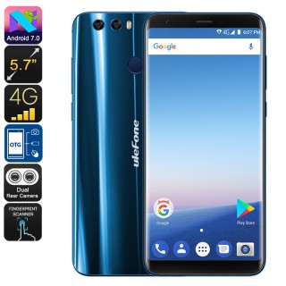  Ulefone Mix 2 Android Smartphone - 13MP Dual-Cam, MediaTek CPU, Android 7.0, 2GB RAM, 3300mAh (Blue