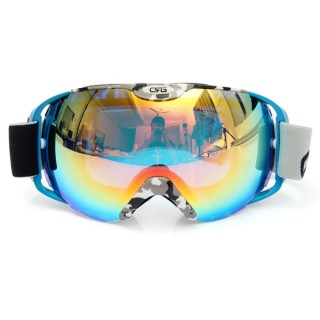 Unisex Anti-fog UV Dual Lens Winter Racing Outdoor Snowboard Ski Goggles Sunglasses CRG80-8A