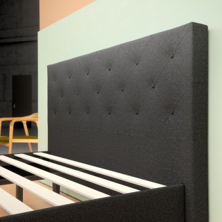 Upholstered - Diamond Stitched Platform Bed Frame