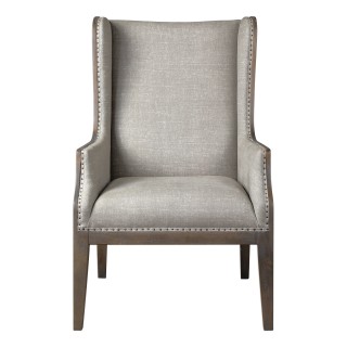 Uttermost Florent Arm Chair in Taupe Gray