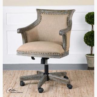 Uttermost Kimalina Accent Chair in Linen