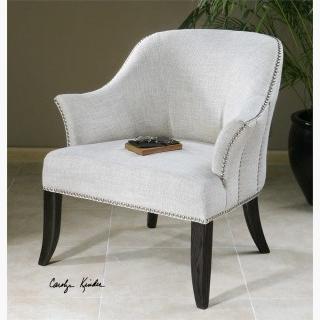 Uttermost Leisa Arm Chair in White
