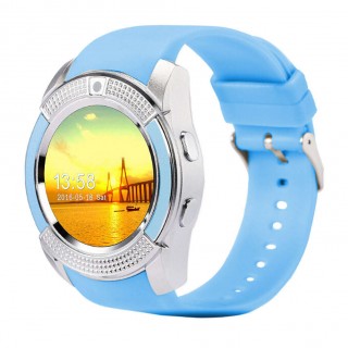 V8 1.22inch Smart Watch Support TF SIM Card Bluetooth Smartwatch For Phone
