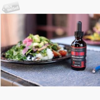 Vegan Liquid B-12 – 5000 mcg Extra Strength Raspberry Flavored Supplement