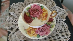 Vintage Ansley Teacup and Saucer