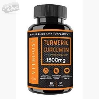 VitBoost Turmeric Curcumin with BioPerine 1500 mg