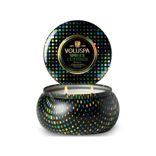Voluspa Christmas Collection Spruce Cuttings 2 Wick Candle Tin  Melbourne