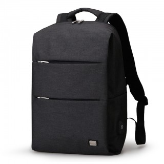 Water Resistant Polyester Laptop Backpack with USB Charging Port