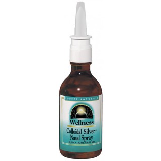 Wellness Colloidal Silver Nasal Spray 10 ppm 1 fl oz from Source Naturals