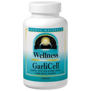 Wellness GarliCell Garlic Odorless 600mg 45 tabs from Source Naturals