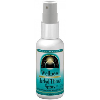Wellness Herbal Throat Spray, 1 oz, Source Naturals