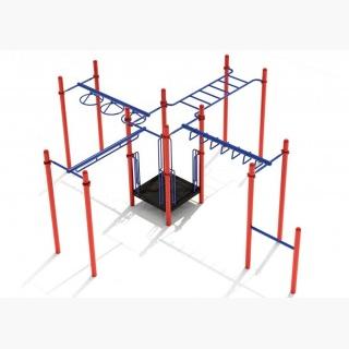 White Plains Fitness Course Playground - 3.5 Inch Posts