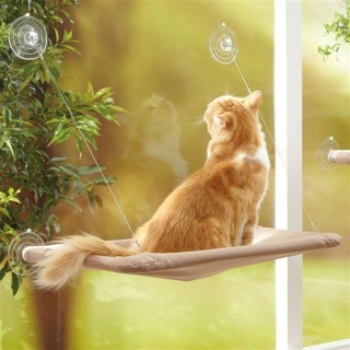 Window Mounted Cat Hammock Bed Pet Sunny Seat Safety Cat Shelves