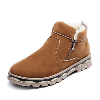 Winter Shoes Men Leather Winter Warm Ankle Boots Men Warm Casual Men Boots with
