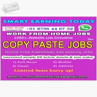 Work from Home jobs in India | Copy Paste Jobs | Copy Paste Works