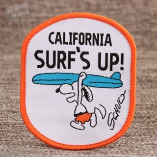 Woven Patches | Custom Patches | Snoopy Surf Woven Patches | GS-JJ.com ™