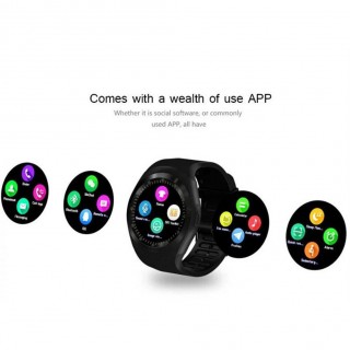 Y1 Smart Watch Round Nano SIM TF Card With Whatsapp Facebook fitness Business Smartwatch For Android