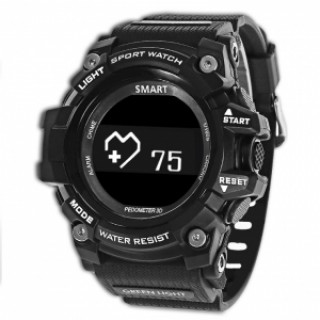 Zeblaze Muscle HR Heart Rate Sleep Monitor IP68 Waterproof Smart Watch Wristband for iOS Android - B