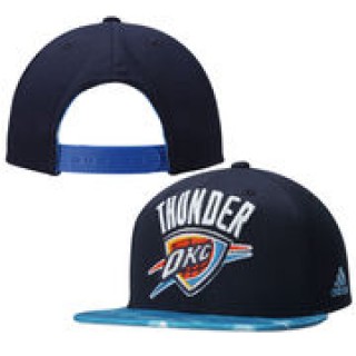 adidas Oklahoma City Thunder Navy Blue/Light Blue 2 Tone City Pulse Snapback Adjustable Hat