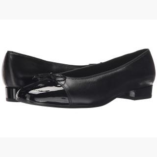 ara Bel (Black Nappa w/Patent Tip) Women's Slip-on Dress Shoes