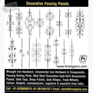 decorative metal fencing panels and accessories manufacturers exporters suppliers India
