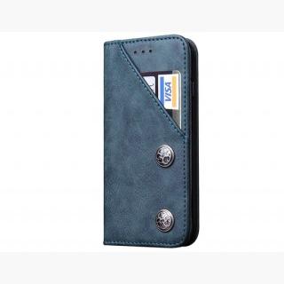 iPhone 6 Plus / iPhone 6S Plus Classic Style Wallet Card Holder PU Flip Case (Blue)