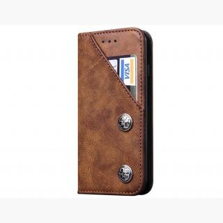 iPhone 6 Plus / iPhone 6S Plus Classic Style Wallet Card Holder PU Flip Case (Brown)